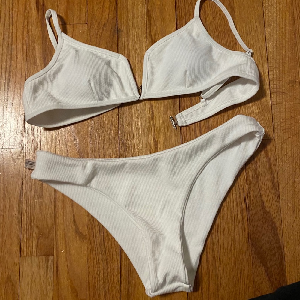 white bikini